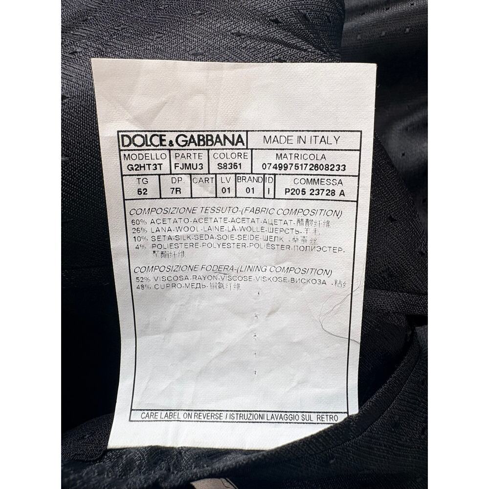 Dolce & Gabbana Martini 2-Piece Men's IT 52 US 42 Navy Tuxedo Suit Jacket Vest - Picture 9 of 16